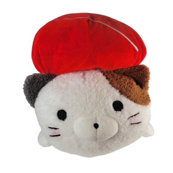Takashoji Sushi Cat Plush 12" Tuna Nigiri White Seal Calico Design January 2023 - Picture 2 of 16